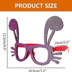 4 par Kanin Ägg Glasögon Påskfest Påsk Glasögon Fest Glasögon Rekvisita Fest Nyhet Glasögon[D]> Tillbehör