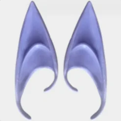 1 par lila älvöron - mystiska ängelöron - halloweendekoration> Tillbehör