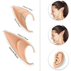 2 par Pixie Fairy Elf-öron - Tillbehör för Halloween, Jul, Vampyr-fest> Tillbehör