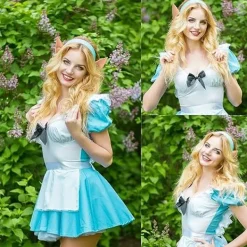 2 par Pixie Fairy Elf-öron - Tillbehör för Halloween, Jul, Vampyr-fest><noscript><img width=