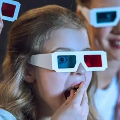 20 par röda och blå pappers 3D-glasögon för filmdekoration><noscript><img width=