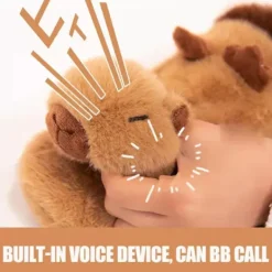 1 Par Söta Varma Kort Capybara Plyschhandskar><noscript><img width=