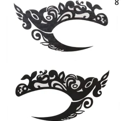 1 Par Vattentäta Engångs Eyeliner Ögonskugga Ögonmakeup Klistermärke Temporära Ögontatueringar Klistermärken för Halloweenfest> Smink