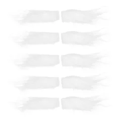 5 par vita ögonbryn Jultomten Ögonbryn Realistiskt ansiktshår Jultomtedräkt-FX-> Tillbehör