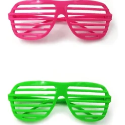 8 Parter Festglasögon Neonfärgade Shutterglasögon><noscript><img width=
