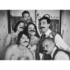 58 Partyrekvisita Fotobås Mustasch Födelsedag Förlovning Bröllop Roliga><noscript><img width=