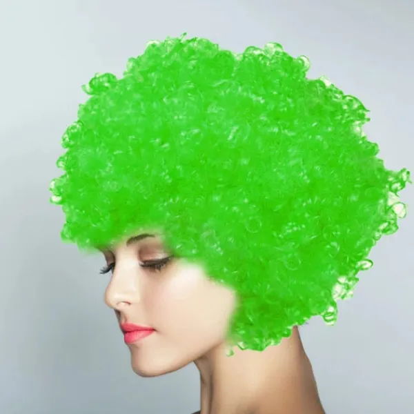 2023 Performance Wavy Curly Clown Wig Cosplay Hair for Dance Christmas Adult Birthday Party Decor Party Hats Kids Gift Supplies> Peruker