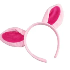 4 Pieces Halloween Pig Costume Set Pig Ears Headband Pig Tail Nose Bow Tie> Tillbehör