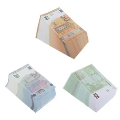 2023 rekvisita pengar, högkvalitativa låtsaspengar, paket med 300 stycken, replika 100/50/20 euro><noscript><img width=