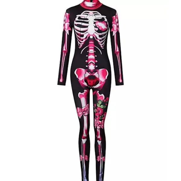 FJORD (130 Rosa) Halloween Skelett Kostym För Barn Och Vuxen> Dräkter
