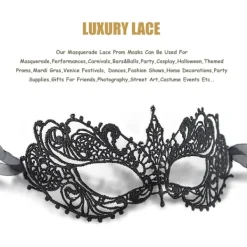 AcserGery 2025 Senaste Modell Maskeradmask för Kvinnor Spets Venetiansk Mask Halloween Karneval Party Kostymmask> Masker