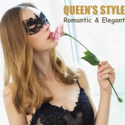AcserGery 2025 Senaste Modell Maskeradmask för Kvinnor Spets Venetiansk Mask Halloween Karneval Party Kostymmask><noscript><img width=