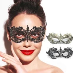 AcserGery 2025 Senaste Modell Maskeradmask för Kvinnor Venetianska Spets Ögonmasker För Festbal Maskerad Kostym Mardi Gras Festtillbehör> Masker