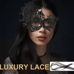 2025 Senaste Modell Par Maskeradmask för Kvinnor Män Glänsande Venetiansk Mask Halloweenmask för Fest Bal Kostym Spetsmasker><noscript><img width=