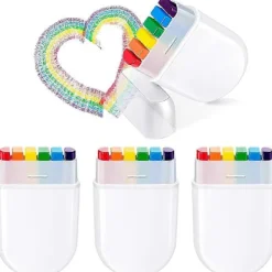 2025 Senaste Modell Regnbågs Ansiktsfärg Pride Ansikte Kroppsfärg Kit Regnbågs Makeup> Smink