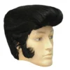 AcserGery 2025 Senaste Modell Svart Elvis Peruk Med Polisonger för Män (B503 Elvis) B503 Elvis> Peruker