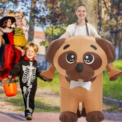 2025 Senaste Modell Uppblåsbara Partykostymer, Uppblåsbar Kostym Vuxen, Hund Uppblåsbar Kostym, Halloween Kostymer för Män Kvinnor 72 TUM-FF-> Dräkter