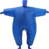 AcserGery 2025 Senaste Modell Uppblåsbar Maskeradkostym Helkroppsdräkt Luftblås Kostymer Jumpsuit Dräkt Blå> Dräkter