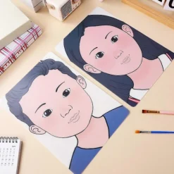 1 Set Ansiktsmålning Övningsbräda Tvättbar Smink Övningsbräda Ansiktsmålning Träningsverktyg Pojke Flicka Ansiktsmålning Övningsverktyg><noscript><img width=