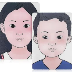 1 Set Ansiktsmålning Övningsbräda Tvättbar Smink Övningsbräda Ansiktsmålning Träningsverktyg Pojke Flicka Ansiktsmålning Övningsverktyg-Bra> Smink