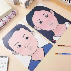 1 Set Ansiktsmålning Övningsbräda Tvättbar Smink Övningsbräda Ansiktsmålning Träningsverktyg Pojke Flicka Ansiktsmålning Övningsverktyg-Bra><noscript><img width=