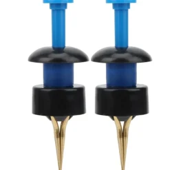 2 Set Bärbar Fiske Lockbete Clip Blodmask Daggmask Tillbehör Blå Svart><noscript><img width=