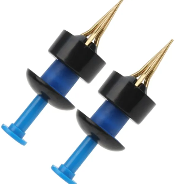 2 Set Bärbara Beten Clip Blodmask Daggmask Clip Fisketillbehör Blå och Svart> Smink