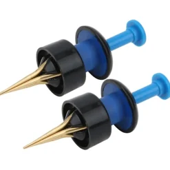 2 Set Bärbara Beten Klämma Blodmask Daggmask Klämma Fisketillbehör Blå och Svart> Smink