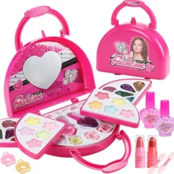 1 set flicka sminkset tvättbart sminkkit för småbarn barn><noscript><img width=