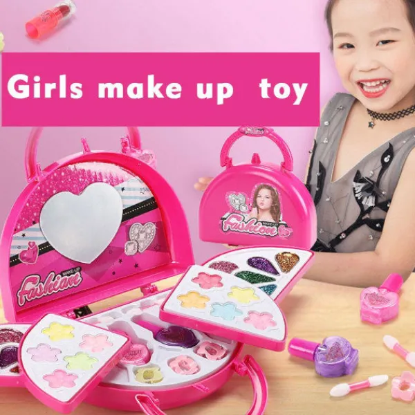 1 set flicka sminkset tvättbart sminkkit för småbarn barn> Smink