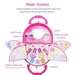 1 set flicka sminkset tvättbart sminkkit för småbarn barn><noscript><img width=