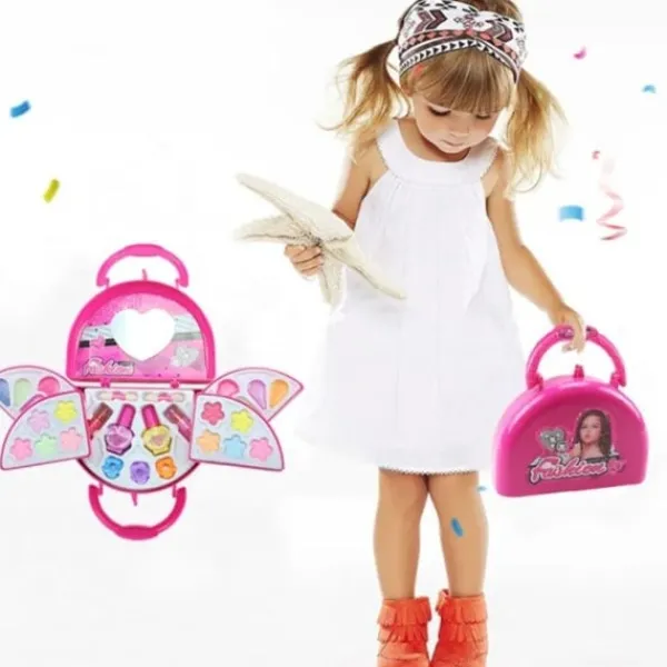 1 set flicka sminkset tvättbart sminkkit för småbarn barn> Smink