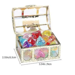 2 Set Poppets Piratskatt Juveler för Barn - Pirat Ädelstenar Stora Ädelstenar Pirat Ädelsten Piratsmyckesset> Dräkter