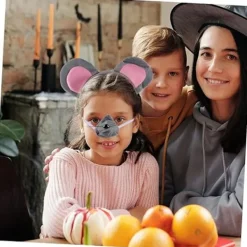 1 Set Råttkostym Huvudbonad Djuröron Hårband Öron Hårband Musöron Hårring Fest Dekorativt Hårband Mus Cosplay Hårband Kvinnor Huvudbonad-FX-><noscript><img width=