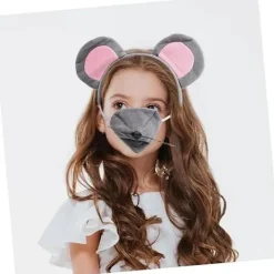 1 Set Råttkostym Huvudbonad Djuröron Hårband Öron Hårband Musöron Hårring Fest Dekorativt Hårband Mus Cosplay Hårband Kvinnor Huvudbonad[co]><noscript><img width=
