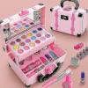 1 set Sminkset för barn, säkra kosmetiska leksaker, sminkleksaker (,)> Smink