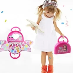 1 Set Sminkset för Flickor Tvättbart Sminkset för Småbarn Barn><noscript><img width=