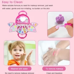 1 Set Sminkset för Flickor Tvättbart Sminkset för Småbarn Barn><noscript><img width=