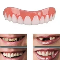 2 Set Tandproteser, Övre och Nedre Käkproteser, Naturliga och Bekväma, Skyddar Tänderna och Återfår ett Självförtroende-fyllt Leende> Tillbehör