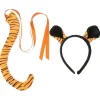 1 Set Tigerdräkt Rekvisita Fluffig Tiger Svans Tiger Öron Hårband Cosplay Fest Dekorationer> Tillbehör
