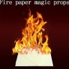 5 st 20*25 cm Eldpapper Flash Flame Papper Eldpapper Magiska Rekvisita Effekt> Tillbehör