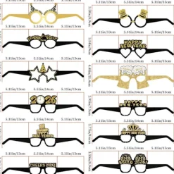 6 st 2026 Partyglasögon Lättviktigt Partyaccessoar Bekväm att Bära Papper För Nyårsdanser Och Roliga Sammankomster Flerfärgad[HK]><noscript><img width=