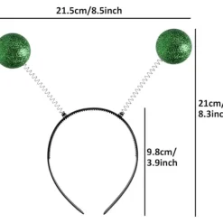 3 st Alien Hårband Alien Kostym Huvudbonad Huvudloop Marsantenn för Festklänning Cosplay (Grön)> Huvudbonader