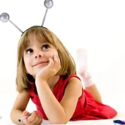 3 st Alien Hårband Alien Kostym Huvudbonad Huvudloop Marsantenn för Festklänning Cosplay (Grön)><noscript><img width=