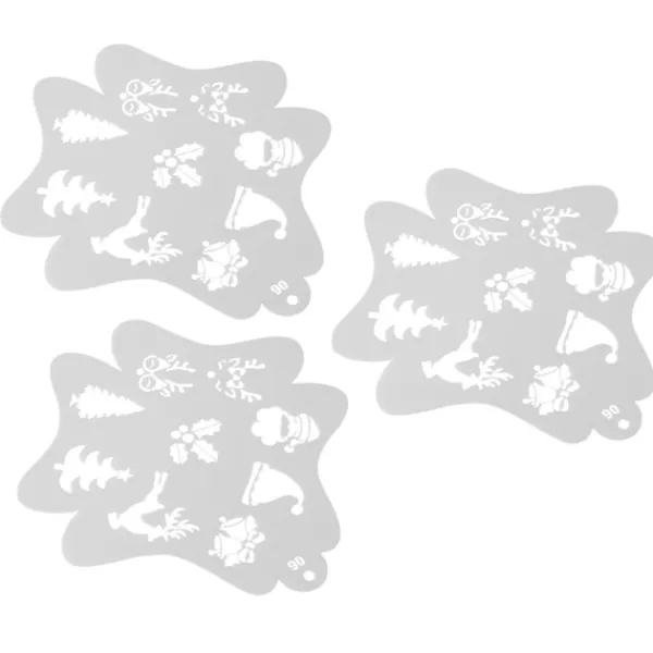 3 st Ansikts- och kroppsmålningsschabloner för barn Julkonst> Smink