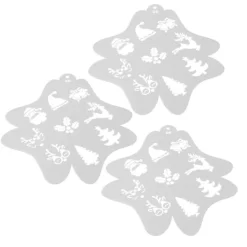 3 st Ansikts- och kroppsmålningsschabloner för barn Julkonst><noscript><img width=