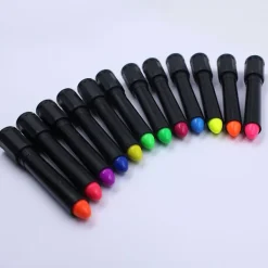 12 st ansiktsfärg kritor Halloween smink markör Uv Neon-glow i mörk färg><noscript><img width=