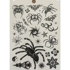 Novia 6 st Ark Temporära Tatueringar / Fake Tattoo Sticker - Spindel / Ödla / Fjäril><noscript><img width=