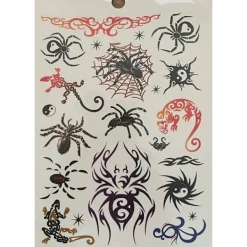 Novia 6 st Ark Temporära Tatueringar / Fake Tattoo Sticker - Spindel / Ödla / Fjäril><noscript><img width=