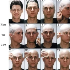 1 st Bald Cap för Makeup STOR STOR><noscript><img width=